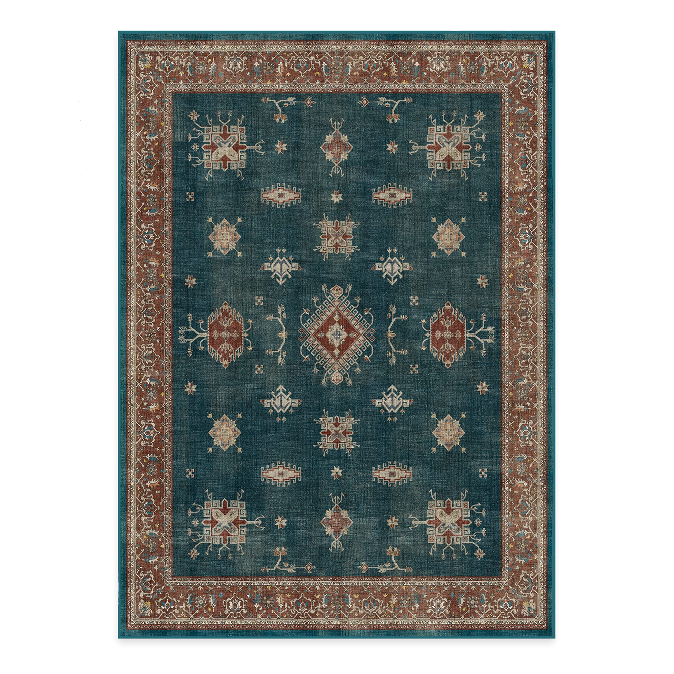 RUGGABLE – Verena Dark Wood – Machine Washable Runner Rug – Pet & Child Friendly – Stain & Water Resistant – Non-Slip – 2.5&