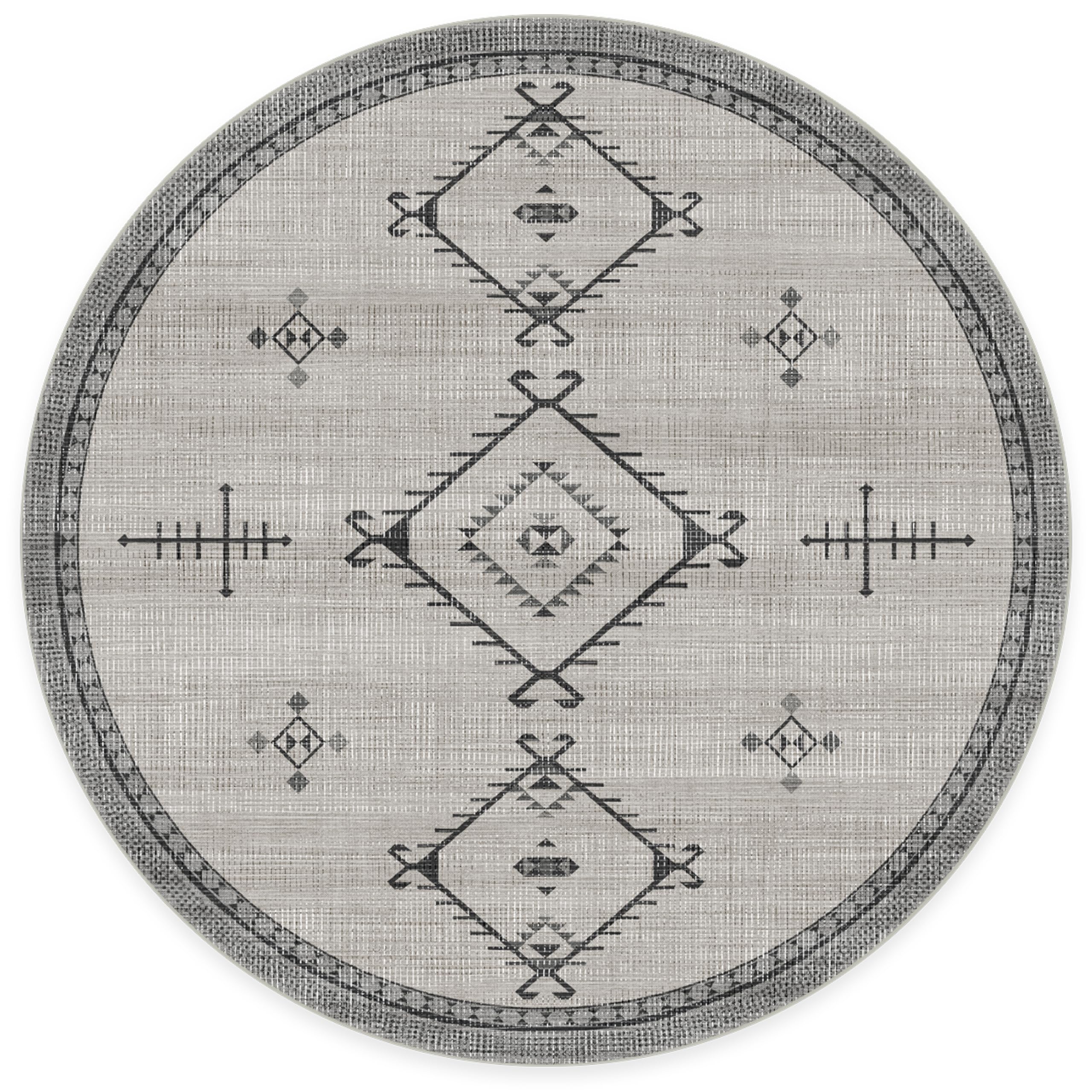 RUGGABLE Damali Runner Rug - Perfect Boho Washable Rug for Entryway Hallway Kitchen - Pet & Child Friendly - Non-Toxic - Stain & Water Resistant - Black & White 2.5&
