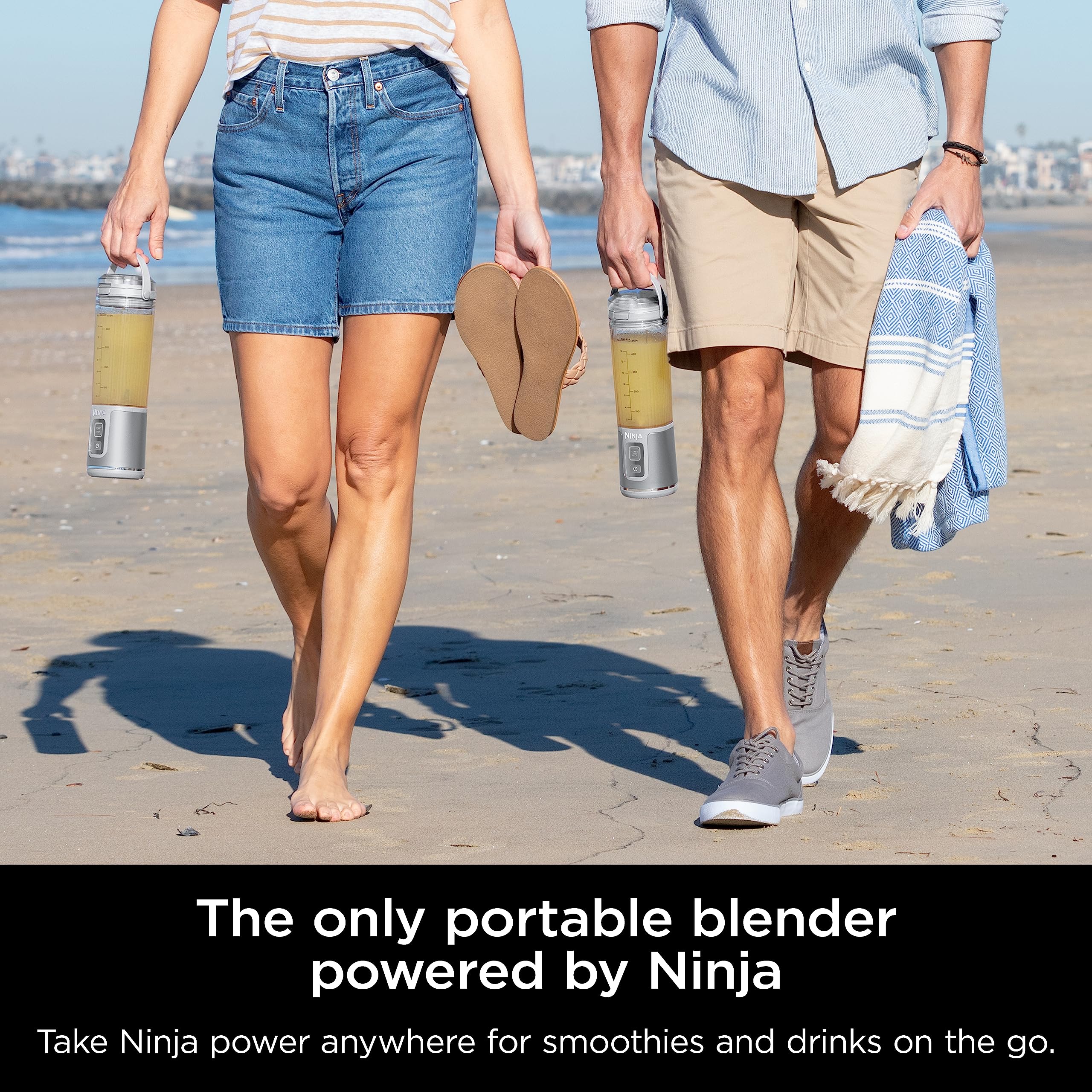 Ninja Blast Portable Blender, Cordless, 18oz. Vessel, Personal Blender For-Shakes and Smoothies, BPA Free, Leakproof-Lid and Sip Spout, USB-C Rechargeable, Dishwasher Safe Parts, Tinted Pink, BC151PK