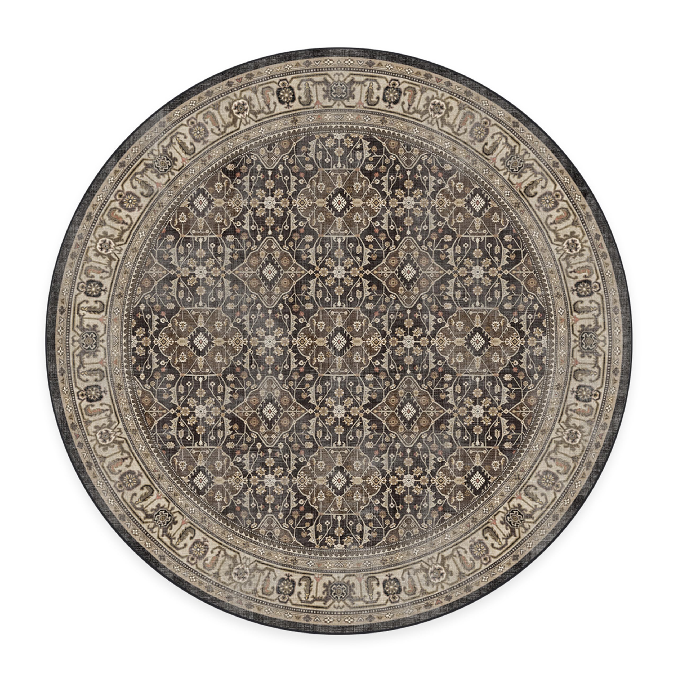RUGGABLE – Alessia Dark Wood – Machine Washable Area Rug – Pet & Child Friendly – Stain & Water Resistant – Non-Slip – 5&