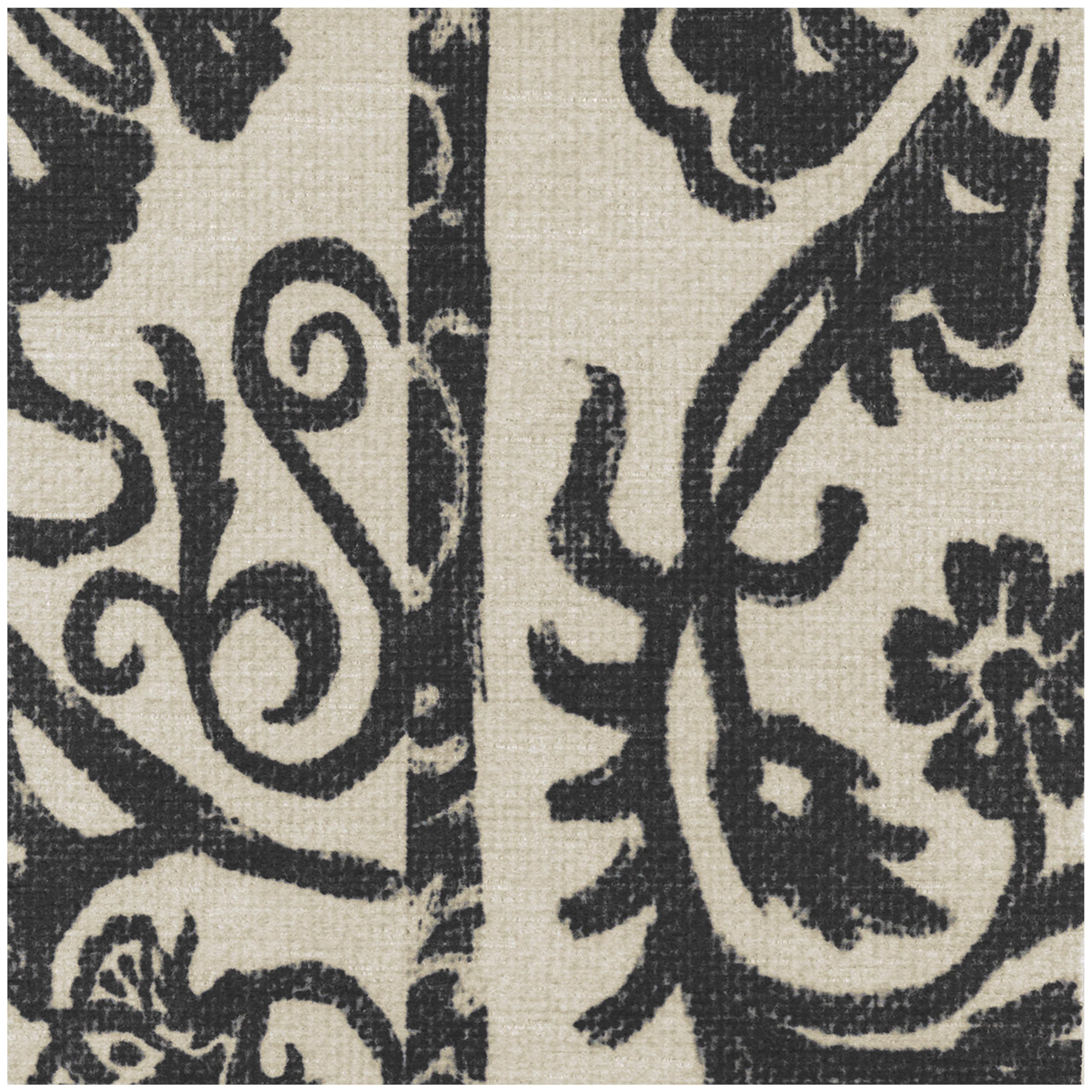 RUGGABLE Washable 2x3 Area Rug, Delphina Delft Blue, Premium Vintage Rugs for Living Room, Bedroom, Kitchen, Office, Classroom with Gripper Non Slip Pad