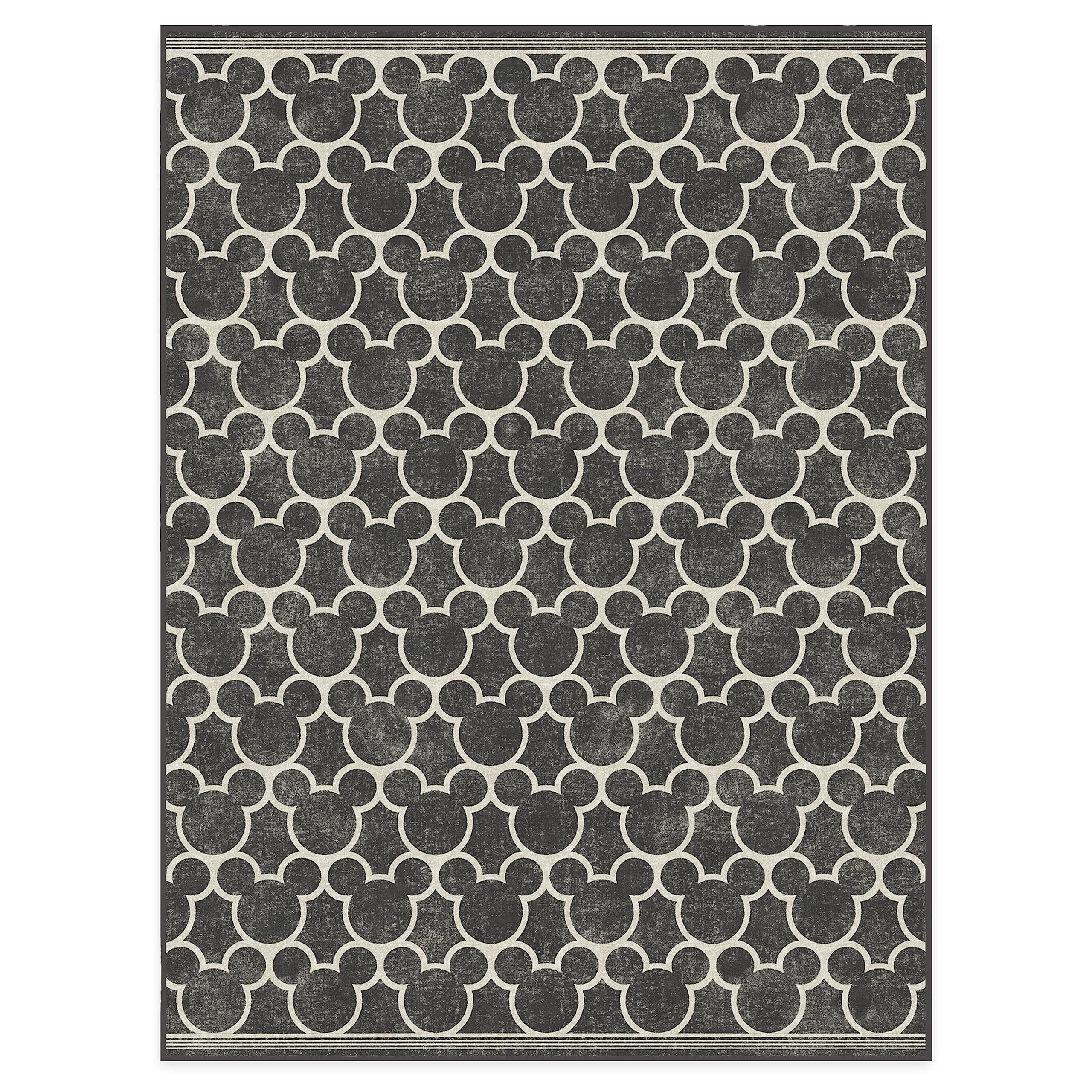 RUGGABLE Disney Classic Minnie Mouse Washable Rug - Perfect Area Rug for Nursery Playroom Kids Room - Pet & Child Friendly - Stain & Water Resistant - Trellis Pink 5&