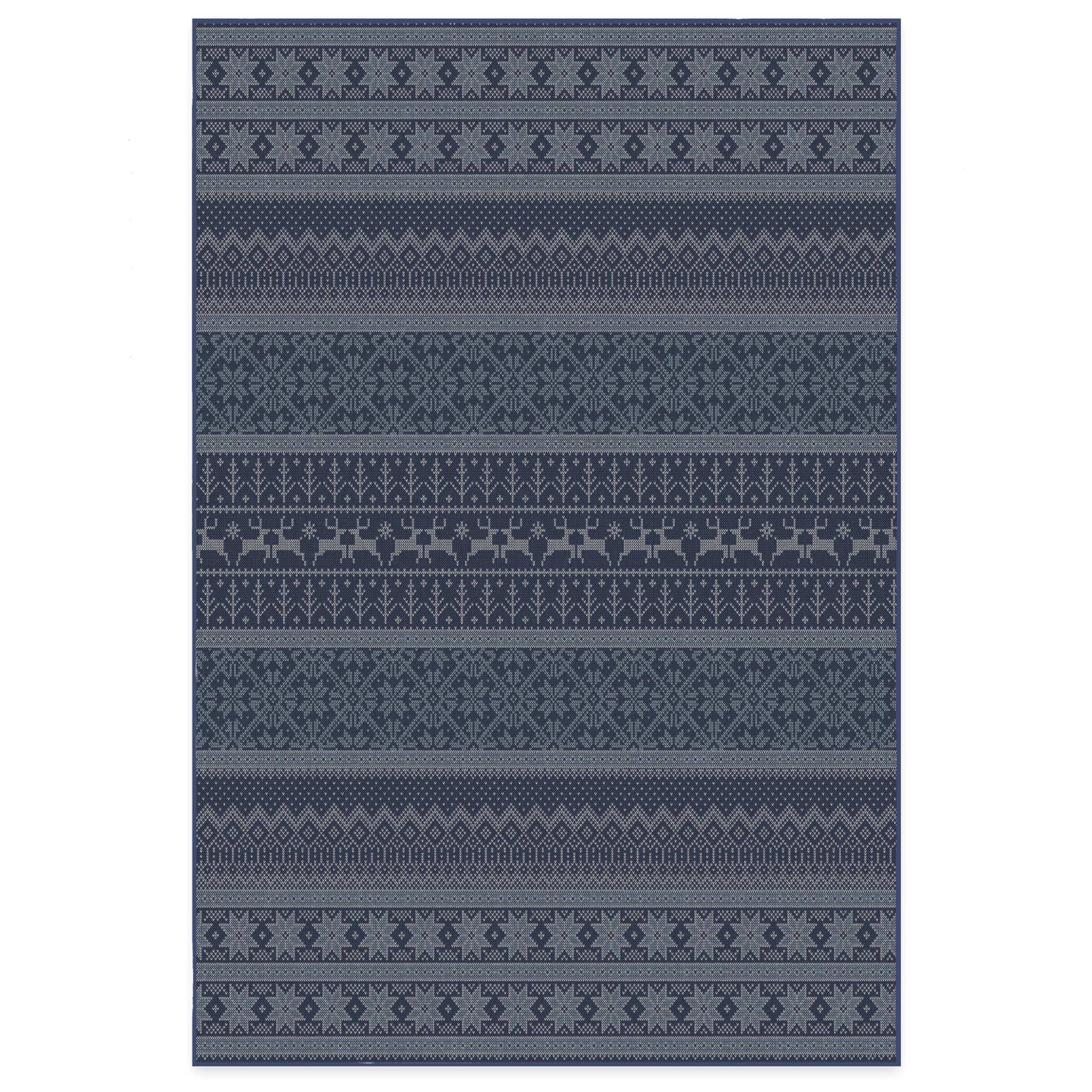 RUGGABLE Winter Plaid Washable Rug - Perfect Holiday Area Rug for Living Room Bedroom Kitchen - Pet & Child Friendly - Stain & Water Resistant - Dress Stewart Tartan Plaid 3&