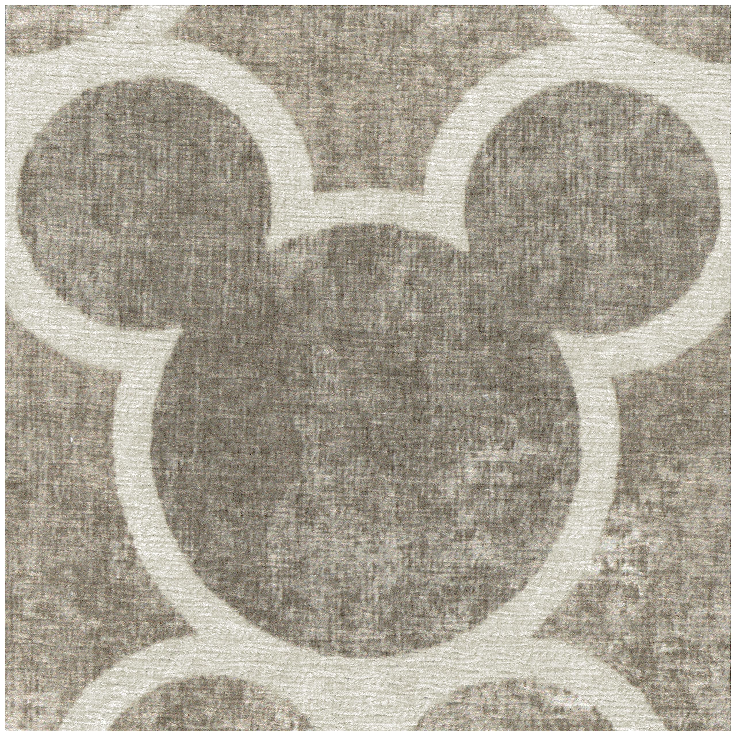 RUGGABLE Disney Classic Minnie Mouse Washable Rug - Perfect Area Rug for Nursery Playroom Kids Room - Pet & Child Friendly - Stain & Water Resistant - Trellis Pink 5&