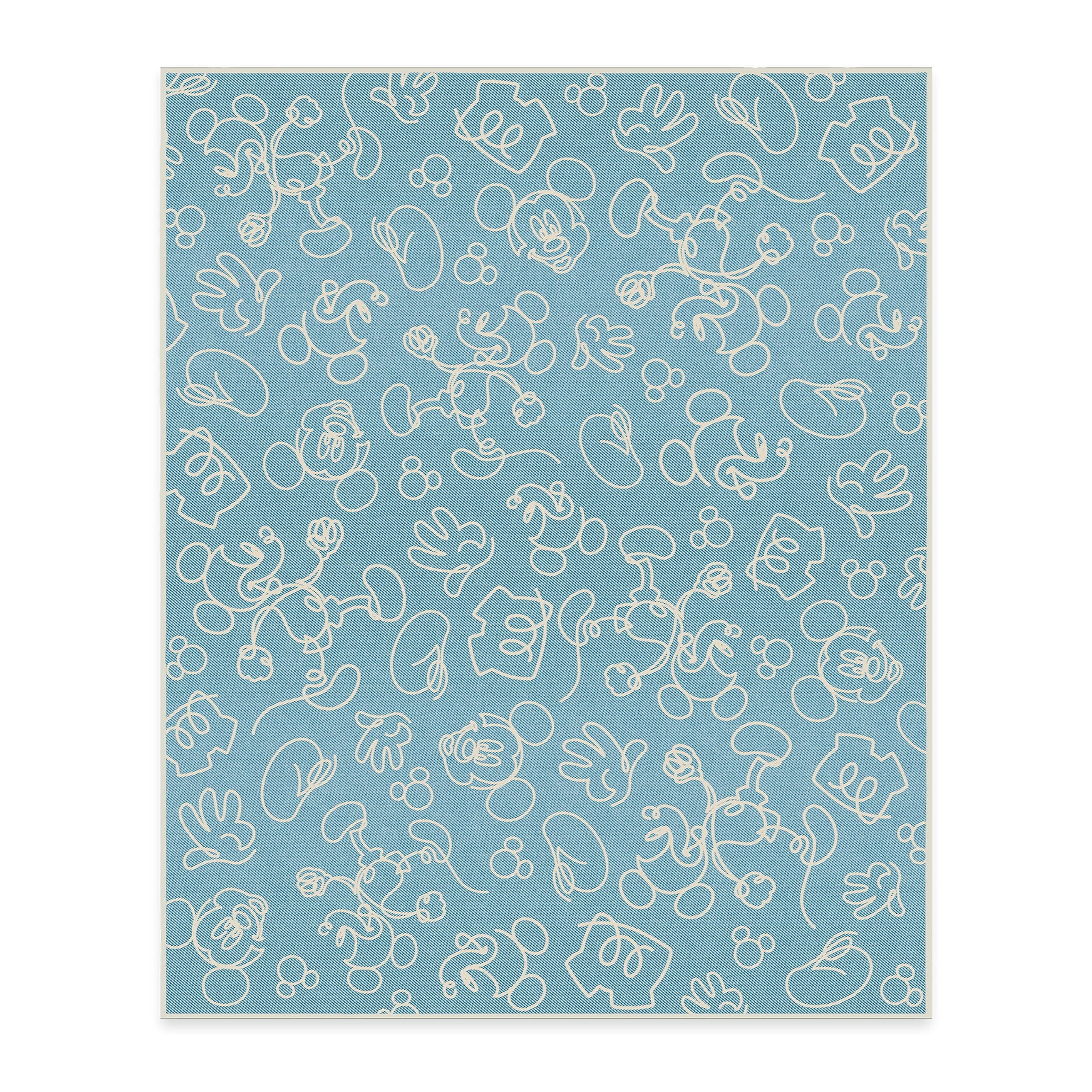 RUGGABLE Disney Classic Minnie Mouse Washable Rug - Perfect Area Rug for Nursery Playroom Kids Room - Pet & Child Friendly - Stain & Water Resistant - Trellis Pink 5&