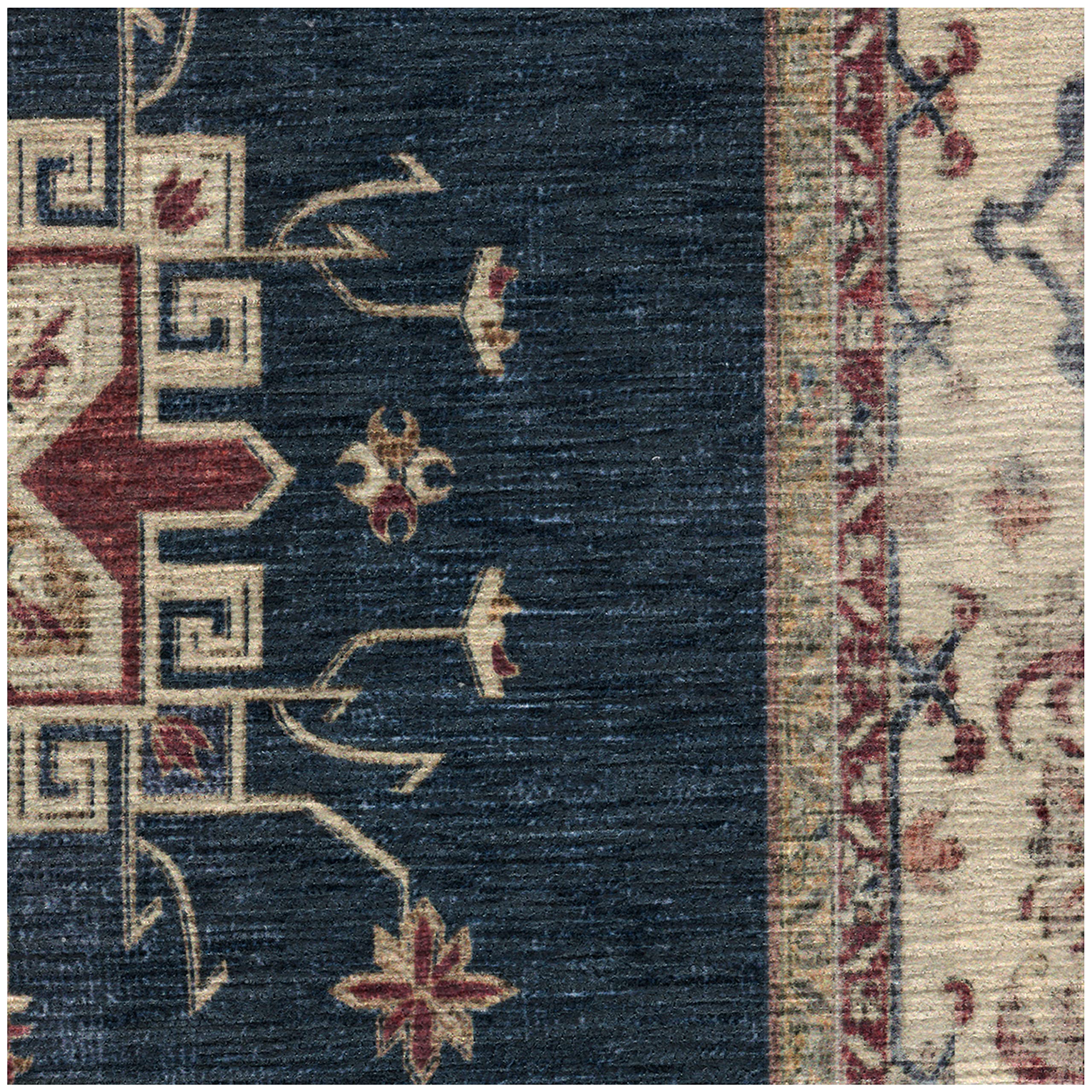 RUGGABLE – Verena Dark Wood – Machine Washable Runner Rug – Pet & Child Friendly – Stain & Water Resistant – Non-Slip – 2.5&