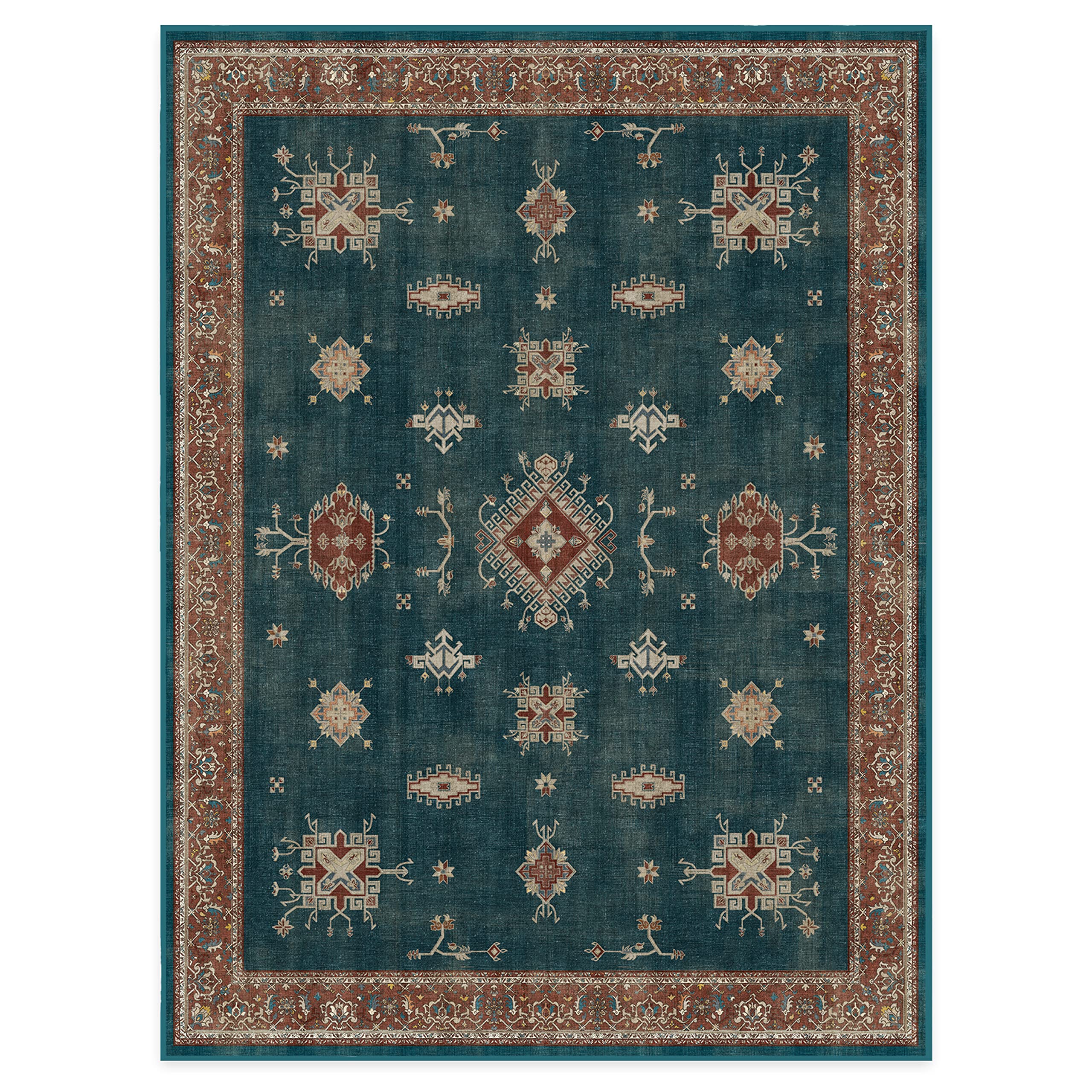 RUGGABLE – Verena Dark Wood – Machine Washable Runner Rug – Pet & Child Friendly – Stain & Water Resistant – Non-Slip – 2.5&