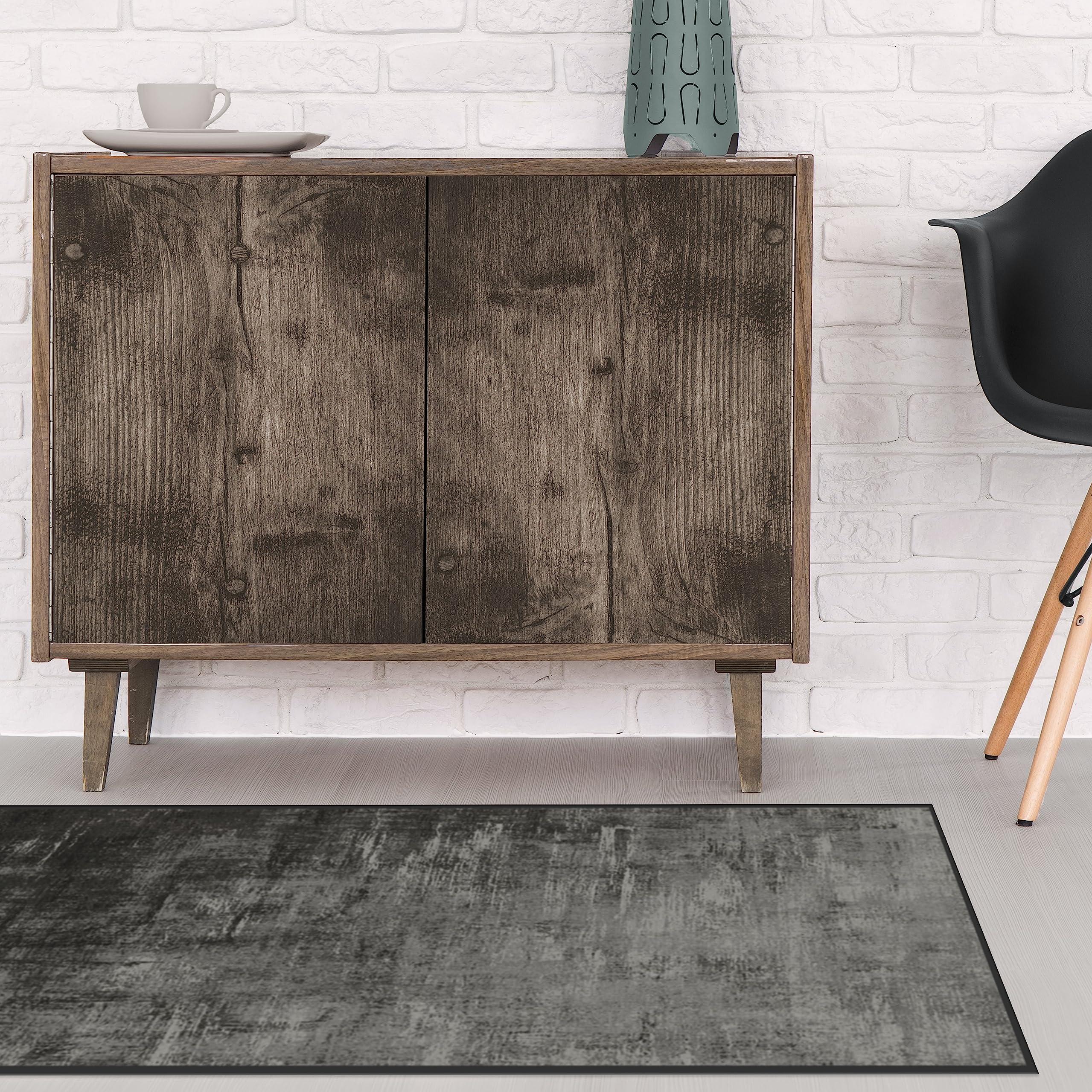 RUGGABLE Impasto Washable Rug - Perfect Modern Area Rug for Living Room Bedroom Kitchen - Non-Slip, Pet & Child Friendly, Stain & Water Resistant - Durable - Sage Green 3&