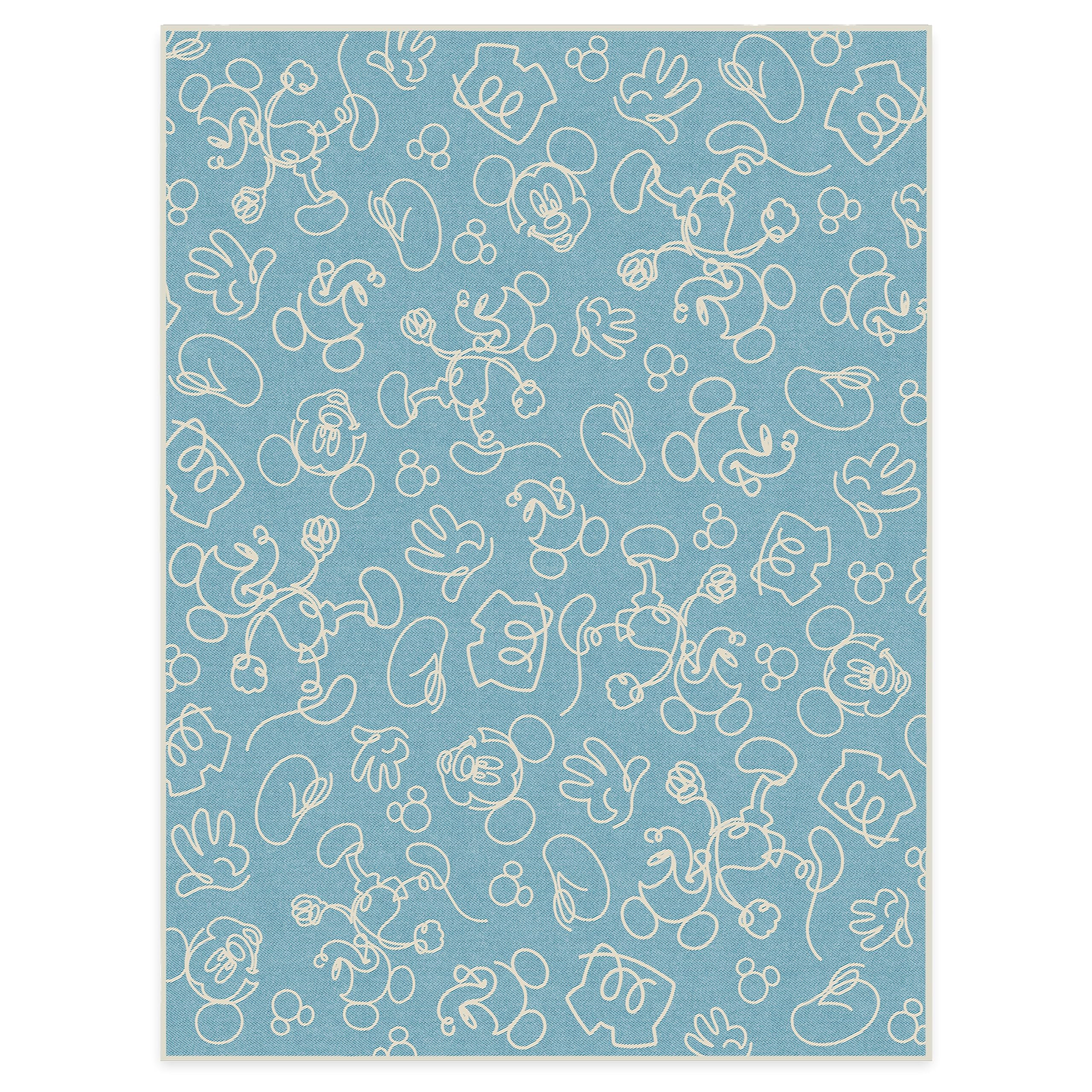 RUGGABLE Disney Classic Minnie Mouse Washable Rug - Perfect Area Rug for Nursery Playroom Kids Room - Pet & Child Friendly - Stain & Water Resistant - Trellis Pink 5&