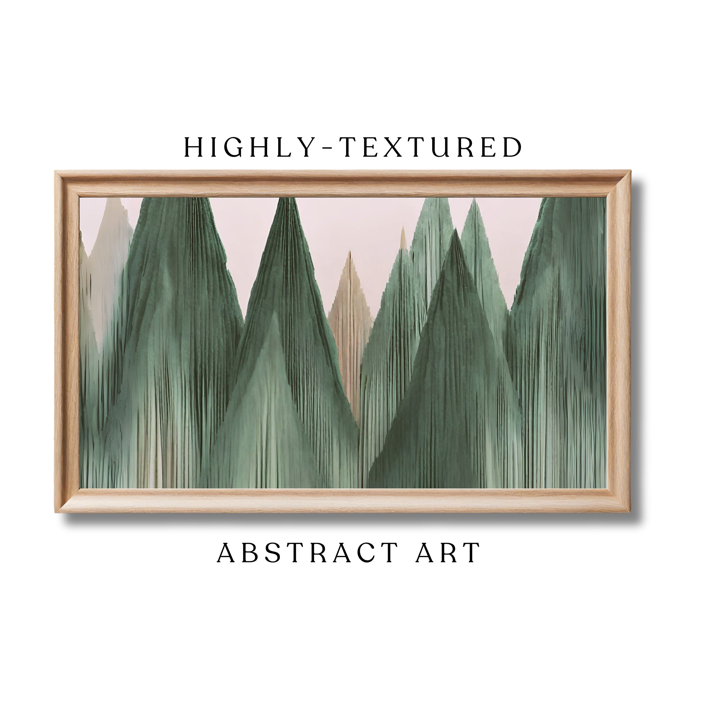 Abstract Winter Art for Samsung Frame TV Art | Abstract 3D Painting | Holiday Digital Art | Winter Decor | Nordic Mountains | Joya Designs