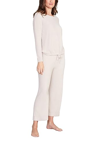 Barefoot Dreams CozyChic Ultra Lite Slouchy Pullover for Women, Ultra Soft Long Sleeve, Crew Neck Pullover