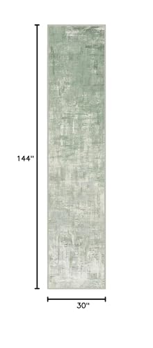 RUGGABLE Impasto Washable Rug - Perfect Modern Area Rug for Living Room Bedroom Kitchen - Non-Slip, Pet &amp; Child Friendly, Stain &amp; Water Resistant - Durable - Sage Green 3&