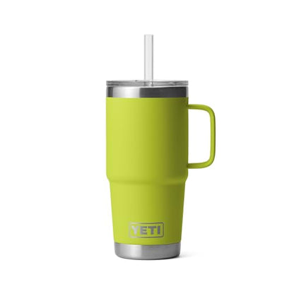 YETI Rambler Tumbler with Handle and Straw Lid, Vacuum Insulated Travel Mug, Stainless Steel
