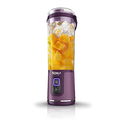 Ninja Blast Portable Blender, Cordless, 18oz. Vessel, Personal Blender For-Shakes and Smoothies, BPA Free, Leakproof-Lid and Sip Spout, USB-C Rechargeable, Dishwasher Safe Parts, Tinted Pink, BC151PK
