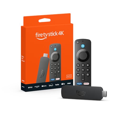 Amazon Fire TV Stick 4K (newest model) with AI-powered Fire TV Search, Wi-Fi 6, stream over 1.5 million movies and shows, free &amp; live TV