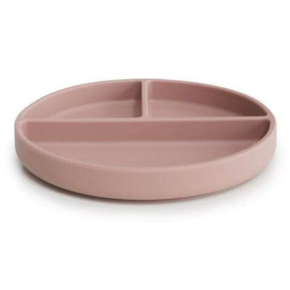 mushie Silicone Suction Plate | BPA-Free Non-Slip Design (Ivory)