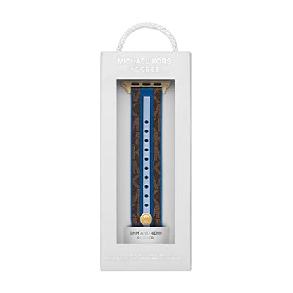 Michael Kors Band for Apple Watch; Silicone or Leather Smart Watch Bands for Women; Compatible with Apple Watch 38mm, 40mm, 41mm