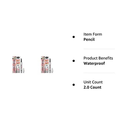 Benefit Precisely My Brow Pencil Ultra Fine Brow Defining, No. 4, Medium, 0.002 Ounce