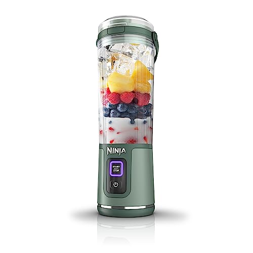 Ninja Blast Portable Blender, Cordless, 18oz. Vessel, Personal Blender For-Shakes and Smoothies, BPA Free, Leakproof-Lid and Sip Spout, USB-C Rechargeable, Dishwasher Safe Parts, Tinted Pink, BC151PK