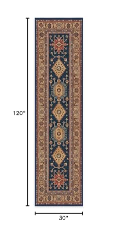 RUGGABLE – Cambria Ruby – Machine Washable Runner Rug – Pet &amp; Child Friendly – Stain &amp; Water Resistant – Non-Slip – 2.5&