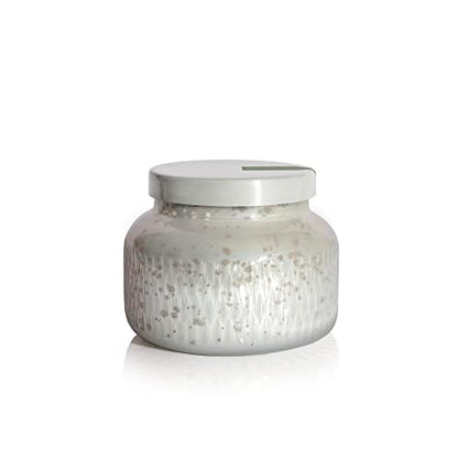Capri Blue Holiday Mercury Jar Candle - Soy Candle Blend - Fall Candles for Home Scented with Frosted Fir, Snowy Woods, Pine &amp; Sage - Pine Candle for Holiday Decor - Signature (Crystal Pine, 19 oz)