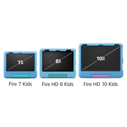 Amazon Fire 7 Kids tablet, ages 3-7. Top-selling 7&quot; kids tablet on Amazon - 2022 | ad-free content with parental controls included, 10-hr battery, 16 GB, Purple
