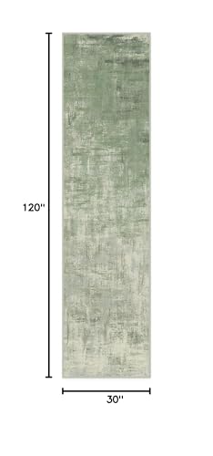 RUGGABLE Impasto Washable Rug - Perfect Modern Area Rug for Living Room Bedroom Kitchen - Non-Slip, Pet &amp; Child Friendly, Stain &amp; Water Resistant - Durable - Sage Green 3&
