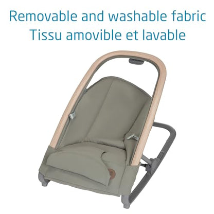 Maxi-Cosi 2-in-1 Kori Rocker, folds flat, travel, washable fabrics, Sand Horizon