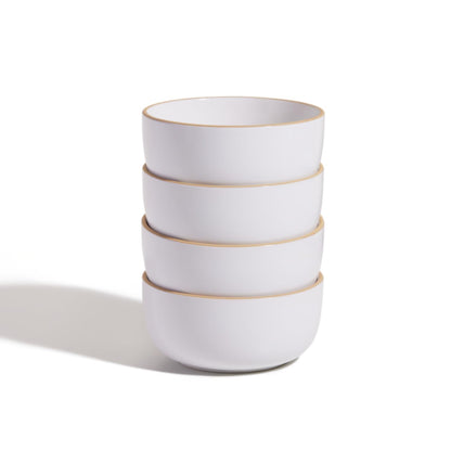 Our Place Soup Bowls - Set of Four 6” Handcrafted Ceramic Bowls | Versatile for Soups, Oats, &amp; Desserts | Chip-Resistant, Restaurant-Grade | Stackable &amp; Space-Saving | Steam