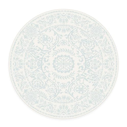 RUGGABLE Washable 2x3 Area Rug, Delphina Delft Blue, Premium Vintage Rugs for Living Room, Bedroom, Kitchen, Office, Classroom with Gripper Non Slip Pad