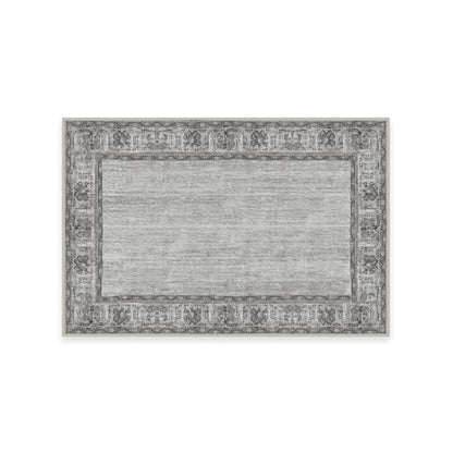 RUGGABLE Zinnia Runner Rug - Perfect Boho Washable Rug for Entryway Hallway Kitchen - Pet &amp; Child Friendly - Stain &amp; Water Resistant - Grey 2.5&