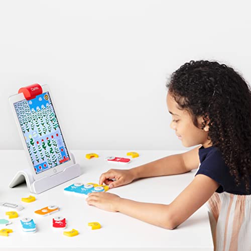 Osmo - Coding Starter Kit for iPad-3 Educational Learning Games-Ages 5-10+ -Learn to Code,Coding Basics &amp; Coding Puzzles-STEM Toy Gifts - Logic,Coding Fundamentals,Boy &amp; Girl(Osmo iPad Base Included)