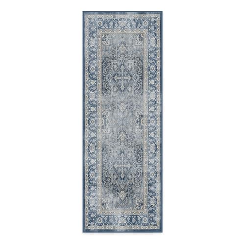 RUGGABLE Kamran Washable Rug - Perfect Vintage Area Rug for Living Room Bedroom Kitchen - Pet &amp; Child Friendly - Stain &amp; Water Resistant - Hazel 5&