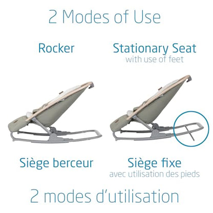 Maxi-Cosi 2-in-1 Kori Rocker, folds flat, travel, washable fabrics, Sand Horizon