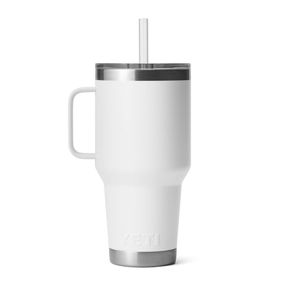YETI Rambler Tumbler with Handle and Straw Lid, Vacuum Insulated Travel Mug, Stainless Steel