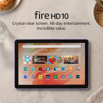 Amazon Fire HD 10 tablet (newest model) built for relaxation, 10.1&quot; vibrant Full HD screen, octa-core processor, 3 GB RAM, 32 GB, Ocean