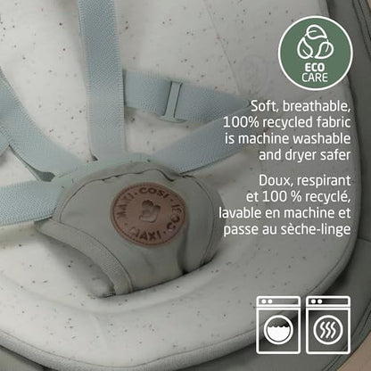 Maxi-Cosi Cassia Baby Swing, infant swing, automatic motion sensor, music, toys, recline, portable, 360 degree rotation, lightweight &amp; foldable, Horizon Sand