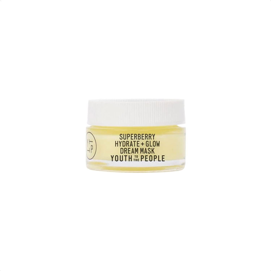 YTTP Hydrate + Glow Dream Overnight Face Mask - Brightening Skin Care Cream &amp; Moisturizing Facial Mask with Hyaluronic Acid, Vitamin C &amp; Squalane Oil for Even Skin Tone - Vegan Skincare (2oz)