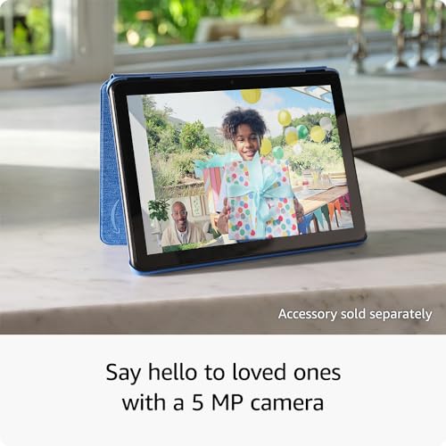 Amazon Fire HD 10 tablet (newest model) built for relaxation, 10.1&quot; vibrant Full HD screen, octa-core processor, 3 GB RAM, 32 GB, Ocean