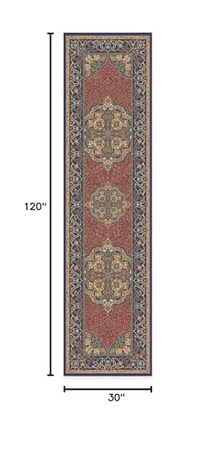 RUGGABLE Disney Traditional Mickey Mouse Washable Rug - Perfect Area Rug for Nursery Playroom Kids Room - Pet &amp; Child Friendly - Stain &amp; Water Resistant - Damask Grey 3&