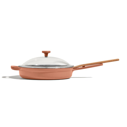 Our Place Cast Iron Always Pan | Premium Enameled, Toxin-Free Surface | 10-inch 8-in-1 Multifunctional Cookware System | Lid, Handle Covers | Heavy Duty Skillet | Oven &amp; High Heat Safe | Sage