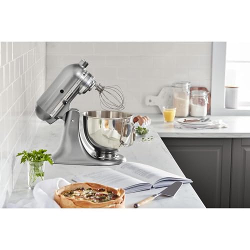 KitchenAid Artisan Series 5-Quart Tilt-Head Stand Mixer, Almond Cream, KSM150PSAC