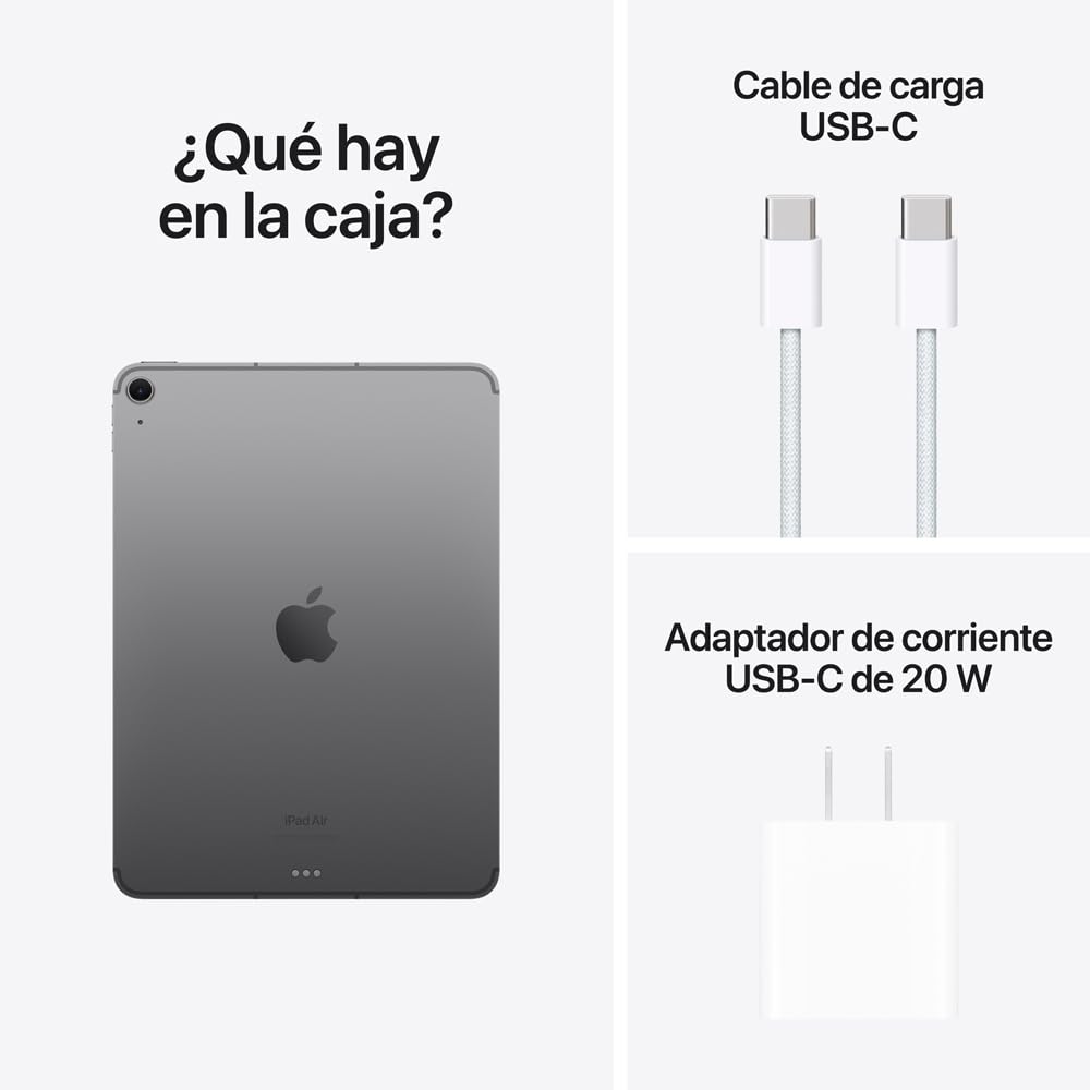 Apple iPad Air 11-inch (M2): Liquid Retina Display, 128 GB, Landscape 12MP Front Camera/12MP Back Camera, Wi-Fi 6E, Touch ID — Blue