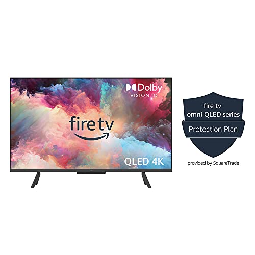 Amazon Fire TV 50&quot; Omni QLED Series 4K UHD smart TV, Dolby Vision IQ, Fire TV Ambient Experience, local dimming, hands-free with Alexa