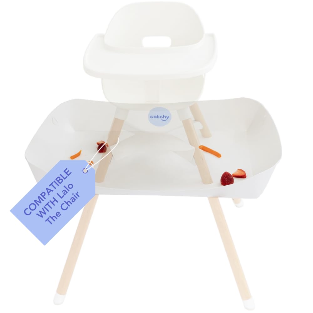 CATCHY - Food Catcher - Compatible with Stokke Clikk High Chair - Highchair Sold SEPARATELY - Baby &amp; Toddler Food &amp; Mess Catcher - Under High Chair Accessory - Baby Feeding Essentials