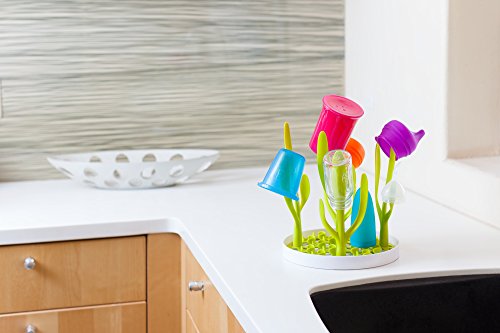 Boon DESERT Baby Bottle Countertop Drying Rack, Green, 1.0 Pound