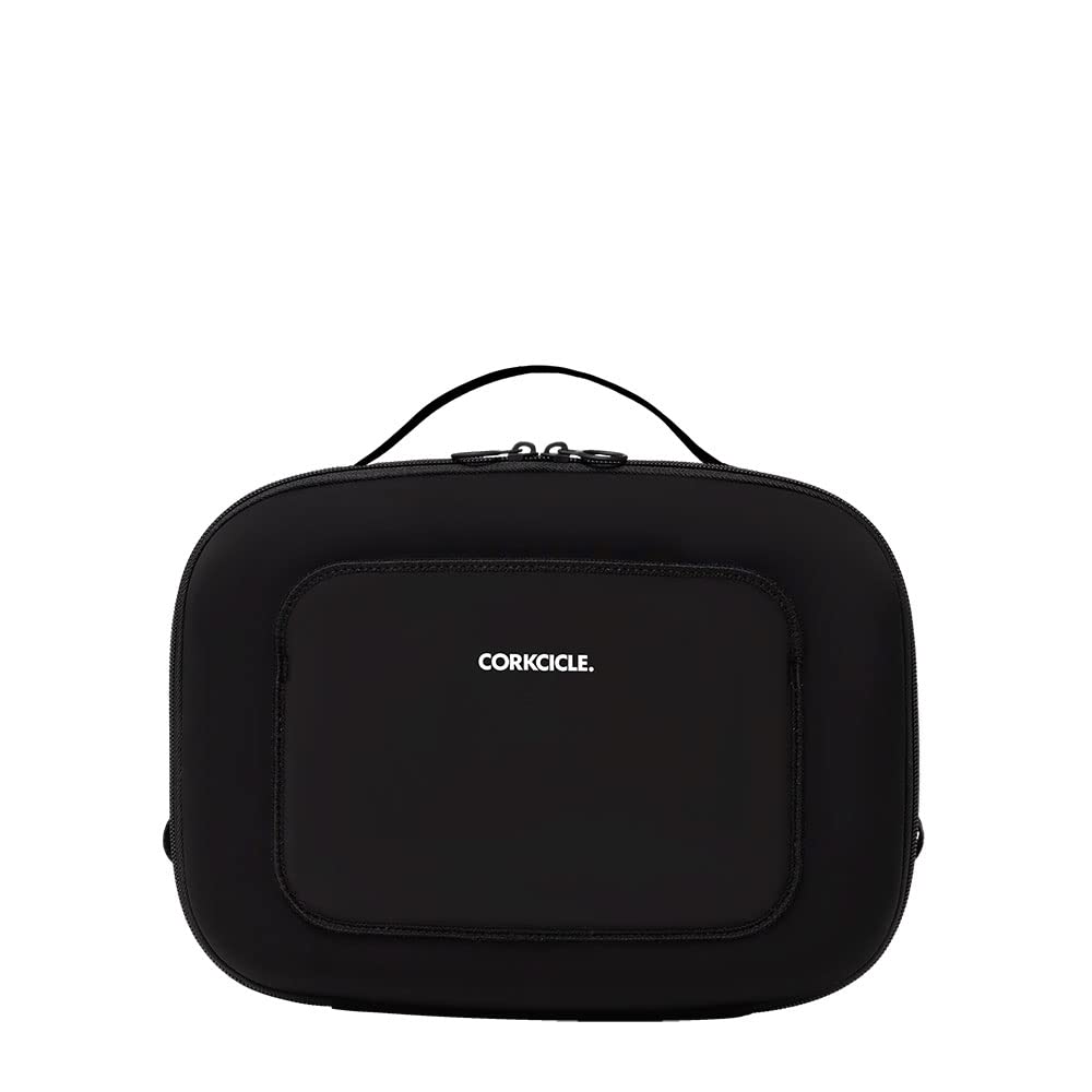 Corkcicle Lunchpod Insulated Lunch Bag, Black Neoprene, 11” x 8.75” x 4” – Crush-Proof Lunch Box Holds 16 oz Food Container – Cooler Bag Has Handle for Easy Carrying, Exterior &amp; Interior Pocket