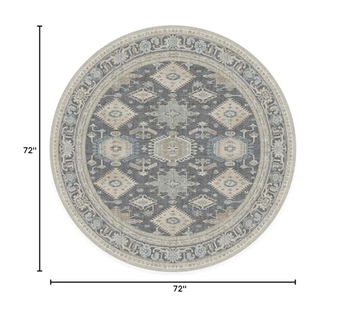 RUGGABLE – Cambria Ruby – Machine Washable Runner Rug – Pet &amp; Child Friendly – Stain &amp; Water Resistant – Non-Slip – 2.5&