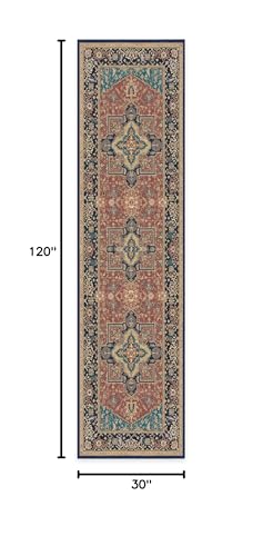 RUGGABLE Maral Heriz Washable Rug - Perfect Vintage Area Rug for Living Room Bedroom Kitchen - Pet &amp; Child Friendly - Stain &amp; Water Resistant - Creme 3&