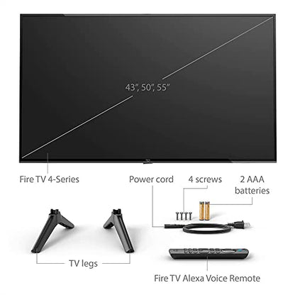 Amazon Fire TV 50&quot; 4-Series 4K UHD smart TV with Fire TV Alexa Voice Remote, stream live TV without cable